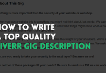 How to write a top quality Fiverr Gig Description?