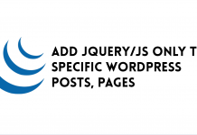 Page Specific Scripts – WordPress Plugin